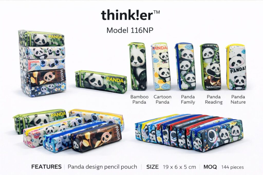 panda design pencil pouch