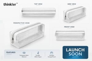 Image of Transparent/Clear pencil pouch