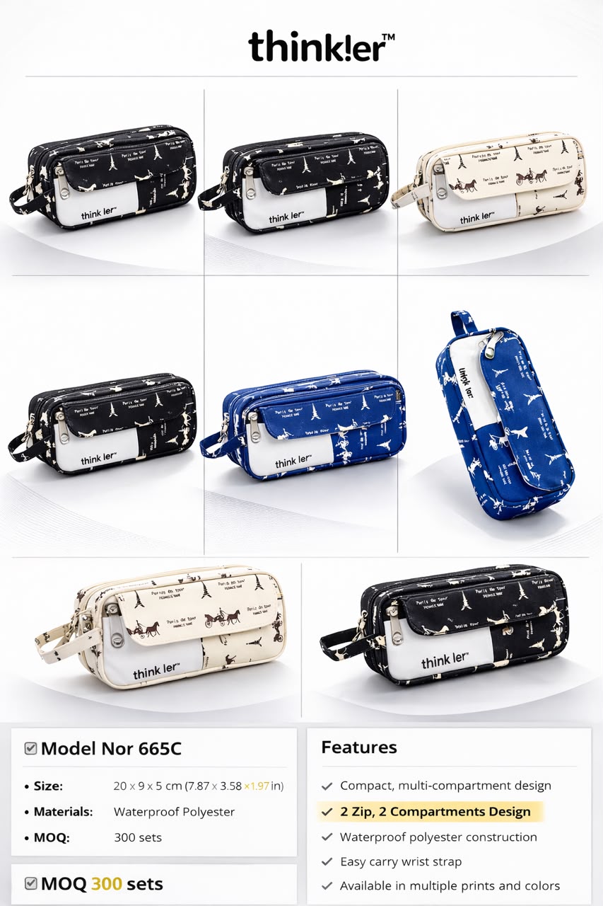 Navkaar tradezone is the best pencil pouch manufacturer in Mumbai, india, we manufacture high quality pencil pouches . Thinker pencil pouch manufacturer in india by Navkaar Tradezone, we manufacture high quality, durable pencil pouches.2