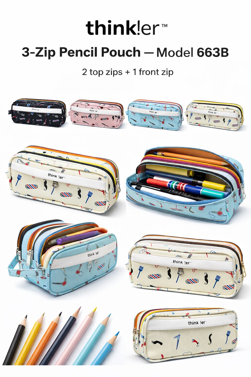 Navkaar tradezone is the best pencil pouch manufacturer in Mumbai, india, we manufacture high quality pencil pouches . Thinker pencil pouch manufacturer in india by Navkaar Tradezone, we manufacture high quality, durable pencil pouches.2