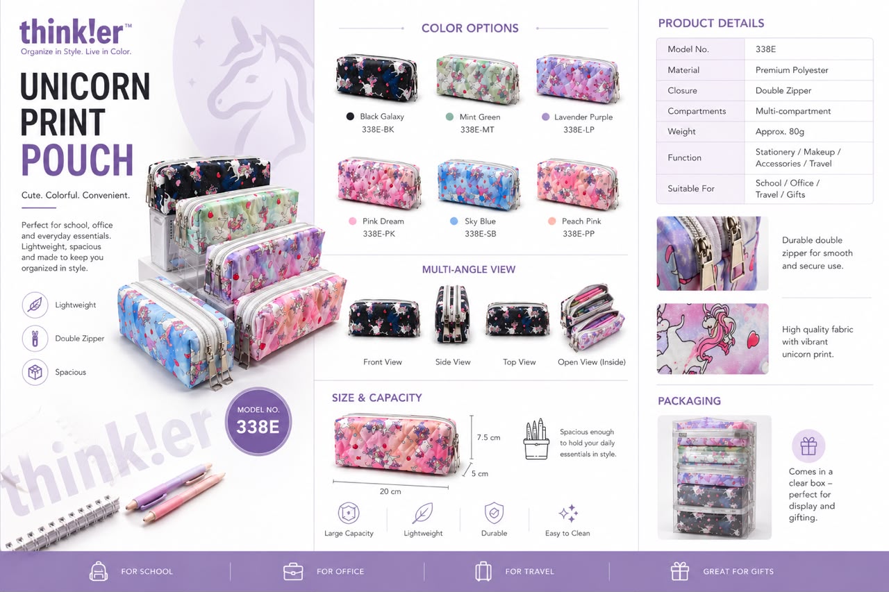 Navkaar tradezone is the best pencil pouch manufacturer in Mumbai, india, we manufacture high quality pencil pouches . Thinker pencil pouch manufacturer in india by Navkaar Tradezone, we manufacture high quality, durable pencil pouches.2