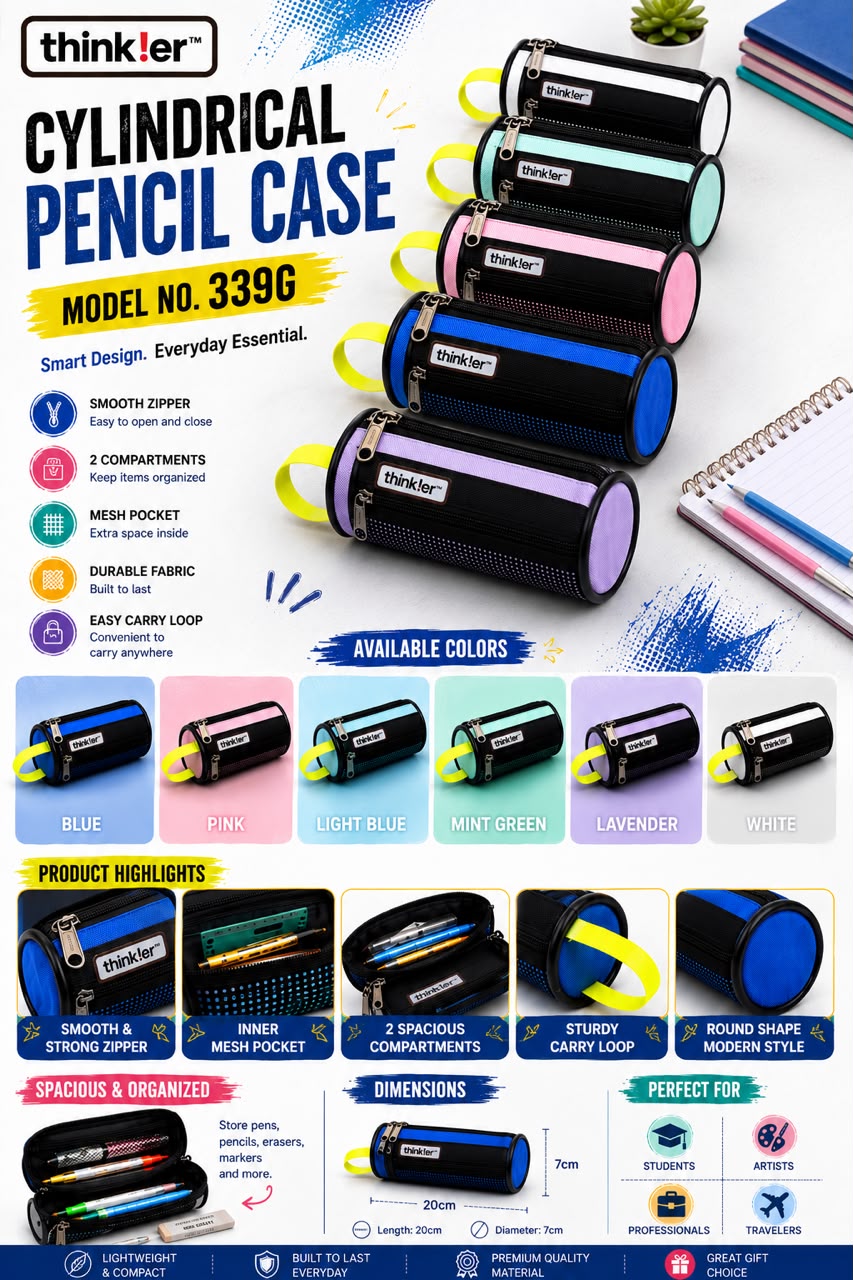 Navkaar tradezone is the best pencil pouch manufacturer in Mumbai, india, we manufacture high quality pencil pouches . Thinker pencil pouch manufacturer in india by Navkaar Tradezone, we manufacture high quality, durable pencil pouches.2