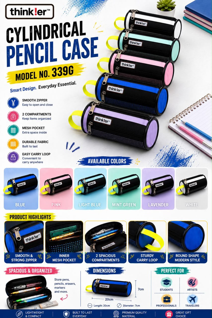 Navkaar tradezone is the best pencil pouch manufacturer in Mumbai, india, we manufacture high quality pencil pouches . Thinker pencil pouch manufacturer in india by Navkaar Tradezone, we manufacture high quality, durable pencil pouches.2