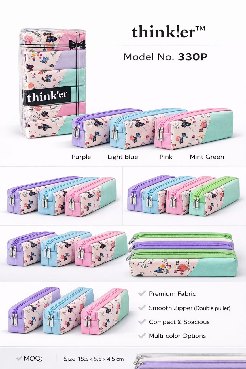 Navkaar tradezone is the best pencil pouch manufacturer in Mumbai, india, we manufacture high quality pencil pouches . Thinker pencil pouch manufacturer in india by Navkaar Tradezone, we manufacture high quality, durable pencil pouches.2