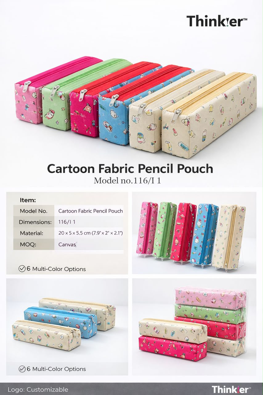 Navkaar tradezone is the best pencil pouch manufacturer in Mumbai, india, we manufacture high quality pencil pouches . Thinker pencil pouch manufacturer in india by Navkaar Tradezone, we manufacture high quality, durable pencil pouches.2