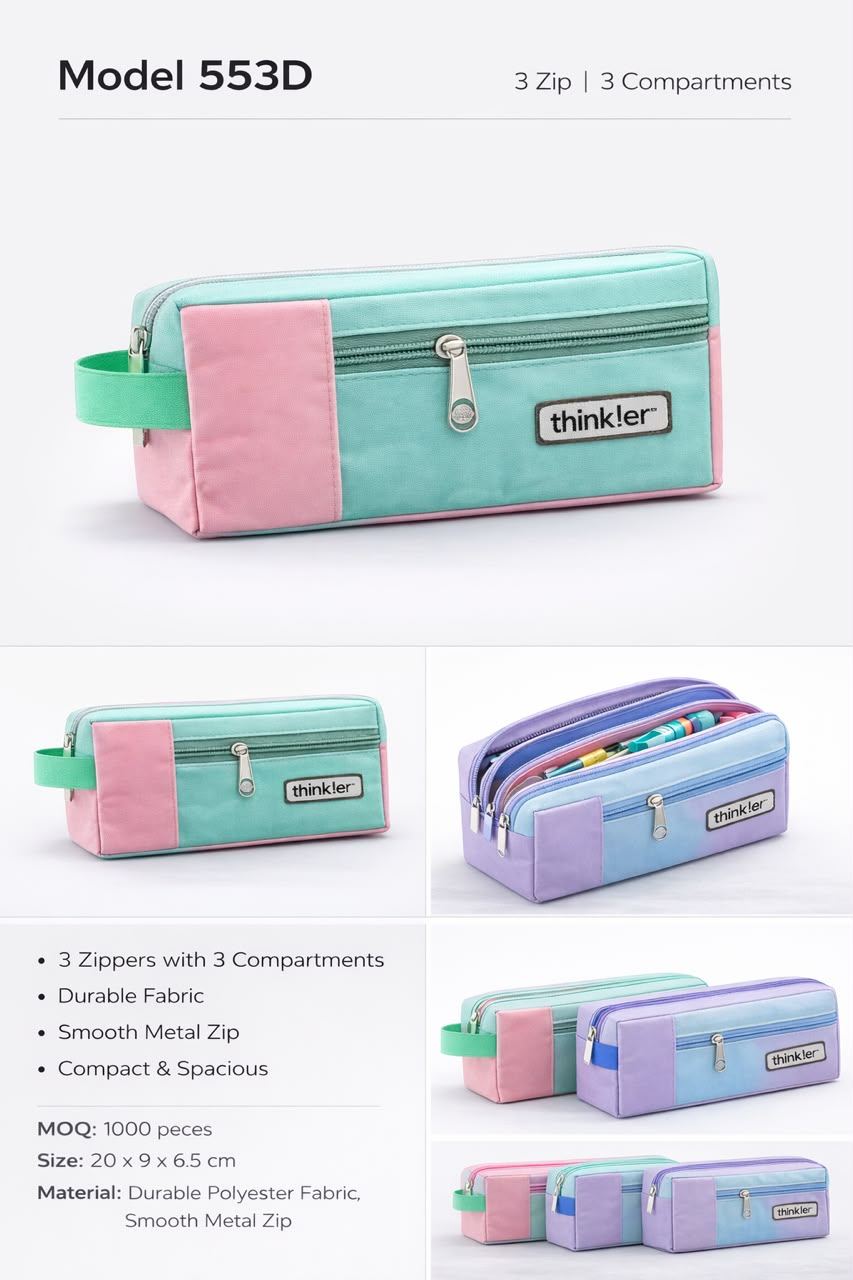 Navkaar tradezone is the best pencil pouch manufacturer in Mumbai, india, we manufacture high quality pencil pouches . Thinker pencil pouch manufacturer in india by Navkaar Tradezone, we manufacture high quality, durable pencil pouches.2